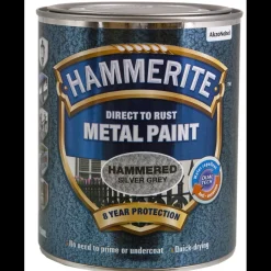 Hammerite effekt metalmaling sølvgrå 250 ml