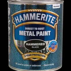 Hammerite effekt metalmaling sort 250 ml