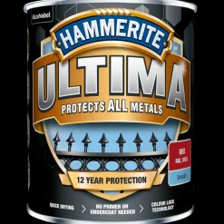 Hammerite Ultima rustbeskyttelse 12 års RAL 3003 rød 0,75 L