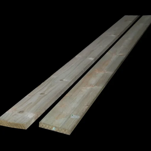 Hegnsbrædder gran trykimprægneret 19 x 100 mm x 2,4M