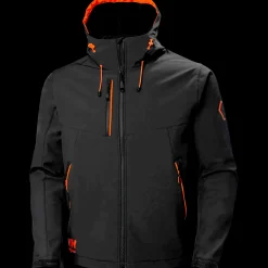 HH Workwear Evolution softshell m. hætte sort str. 2XL