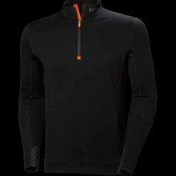 HH Workwear Lifa merino undertrøje halfzip sort str. XL