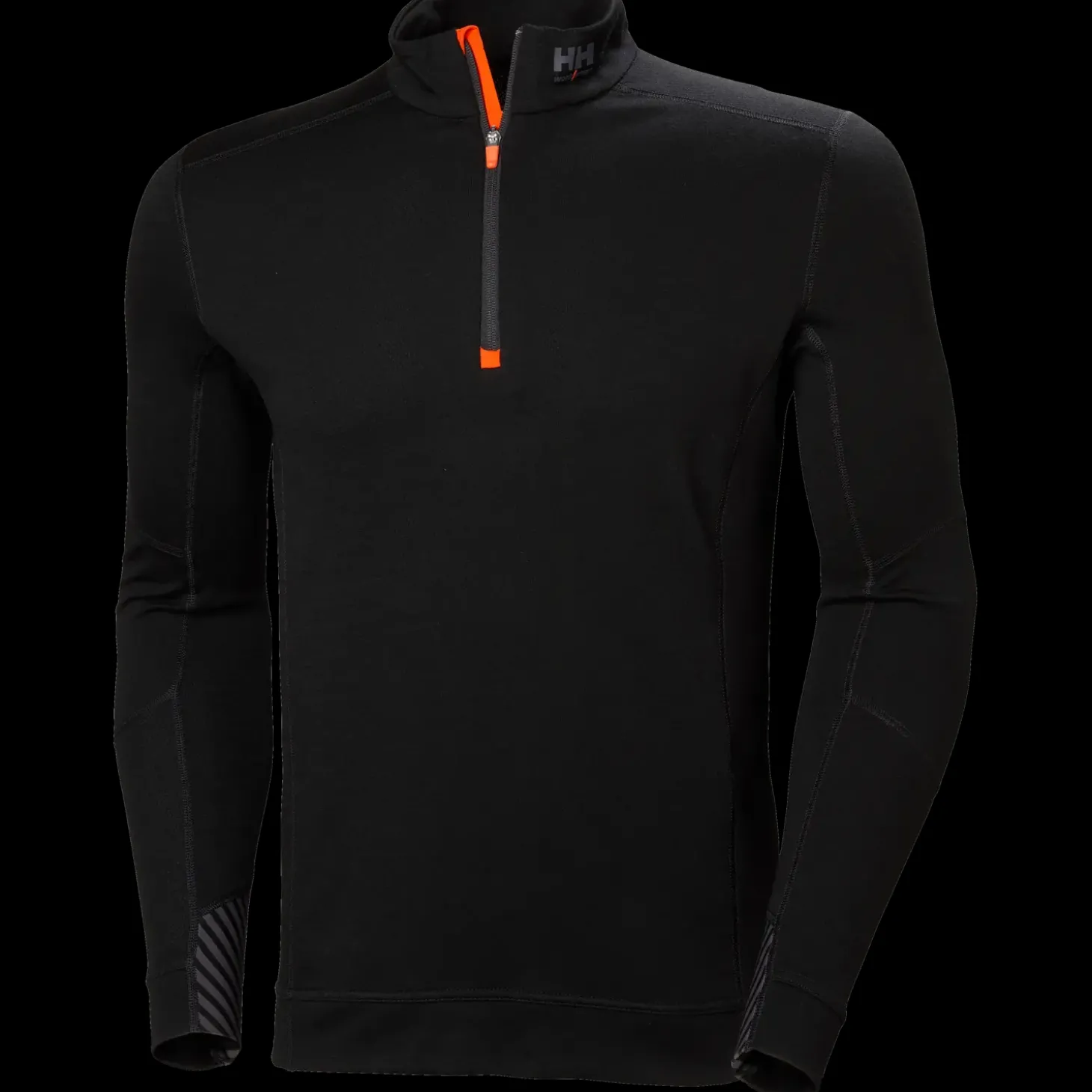 HH Workwear Lifa merino undertrøje halfzip sort str. XL