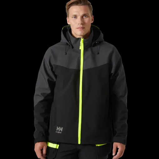 HH Workwear soft shell jakke Oxford Black/ebony str. L