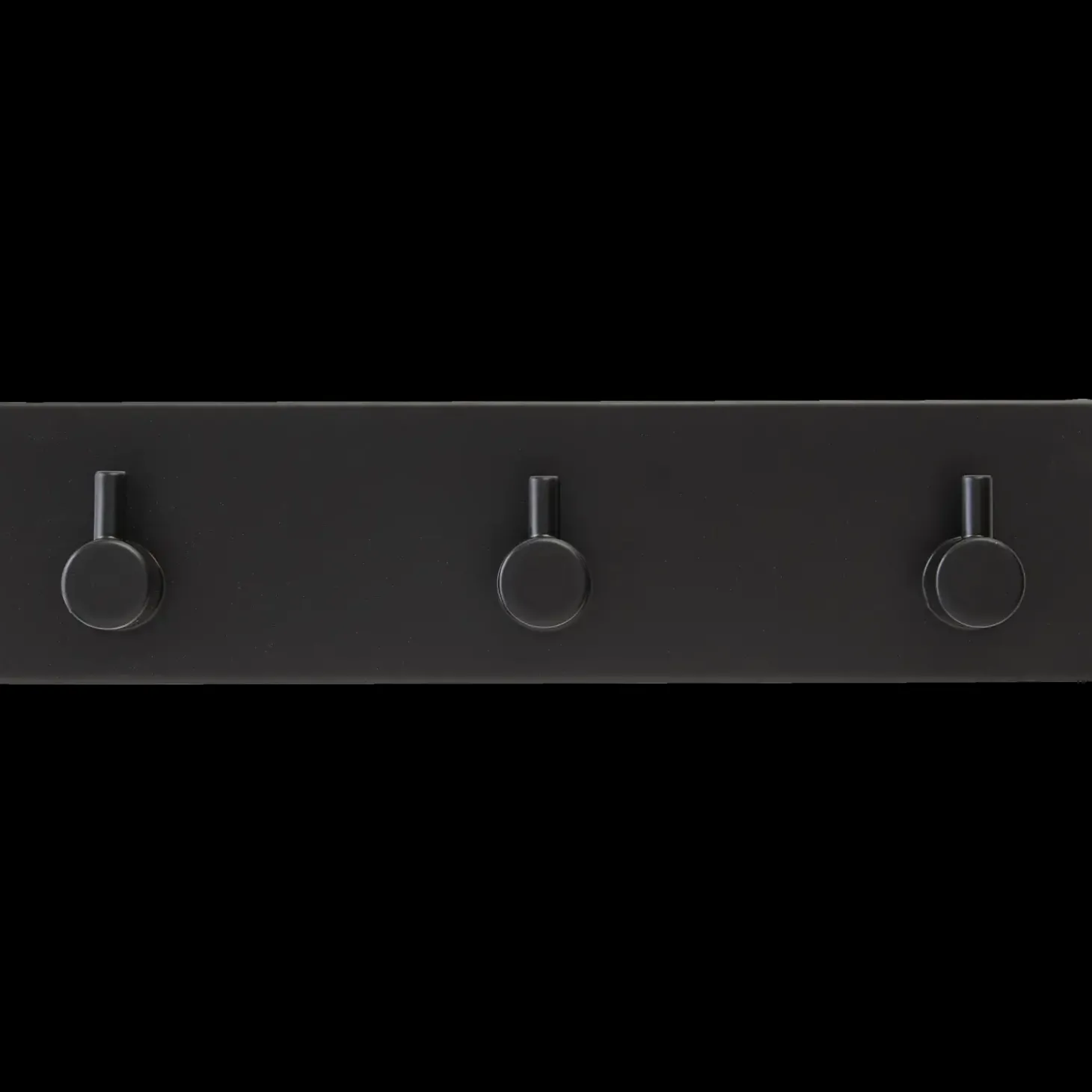 Håndklædeholder med 3 kroge sort