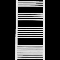 Håndklædetørrer i buet design 600x1200 mm hvid