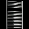 Håndklædetørrer i buet design 500x800 mm krom