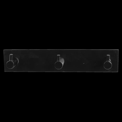 Home>it knagerække m/3 knager 200x40 mm sort