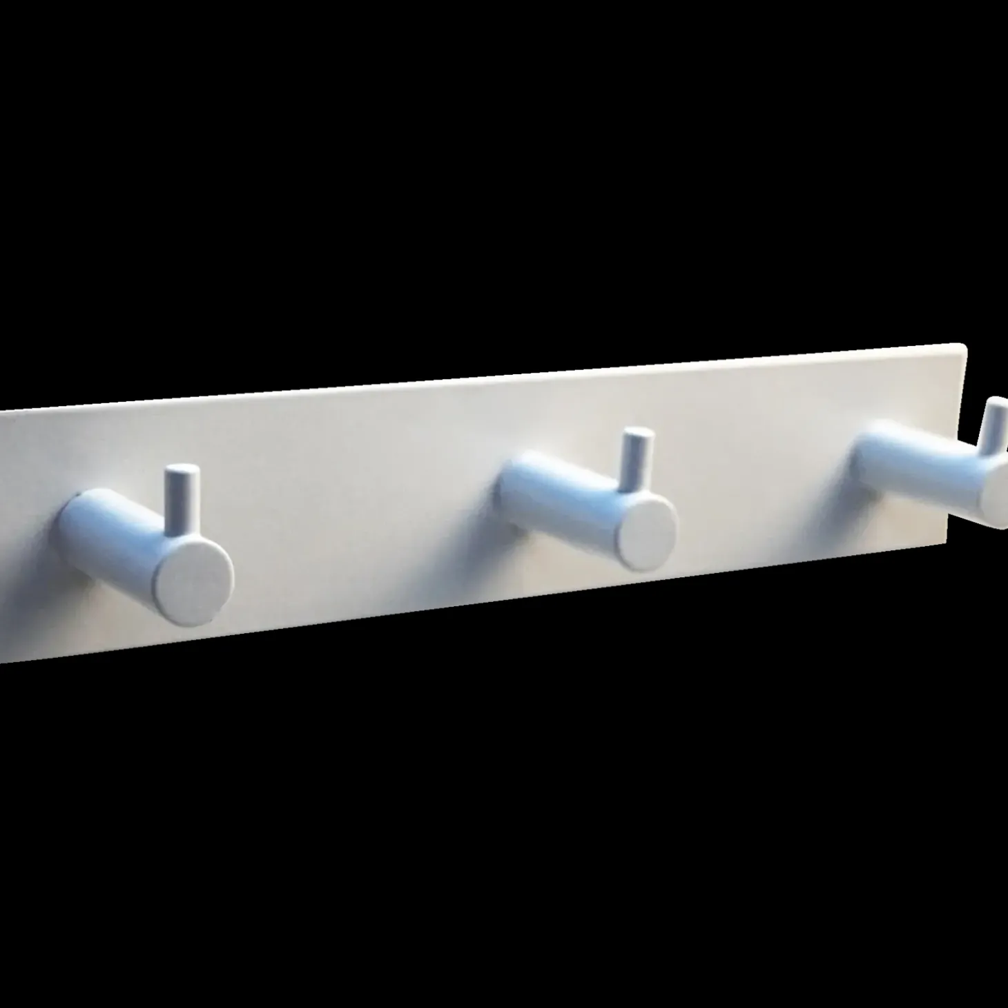 Home>it knagerække m/3 knager 200x40 mm hvid