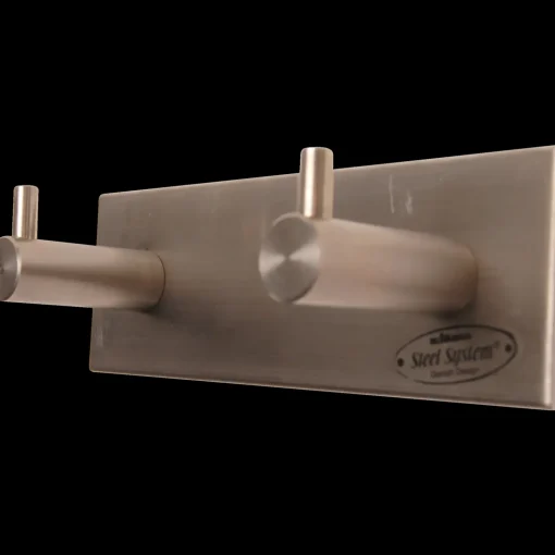 Home>it knagerække m/2 knager 120x40 mm rustfrit stål