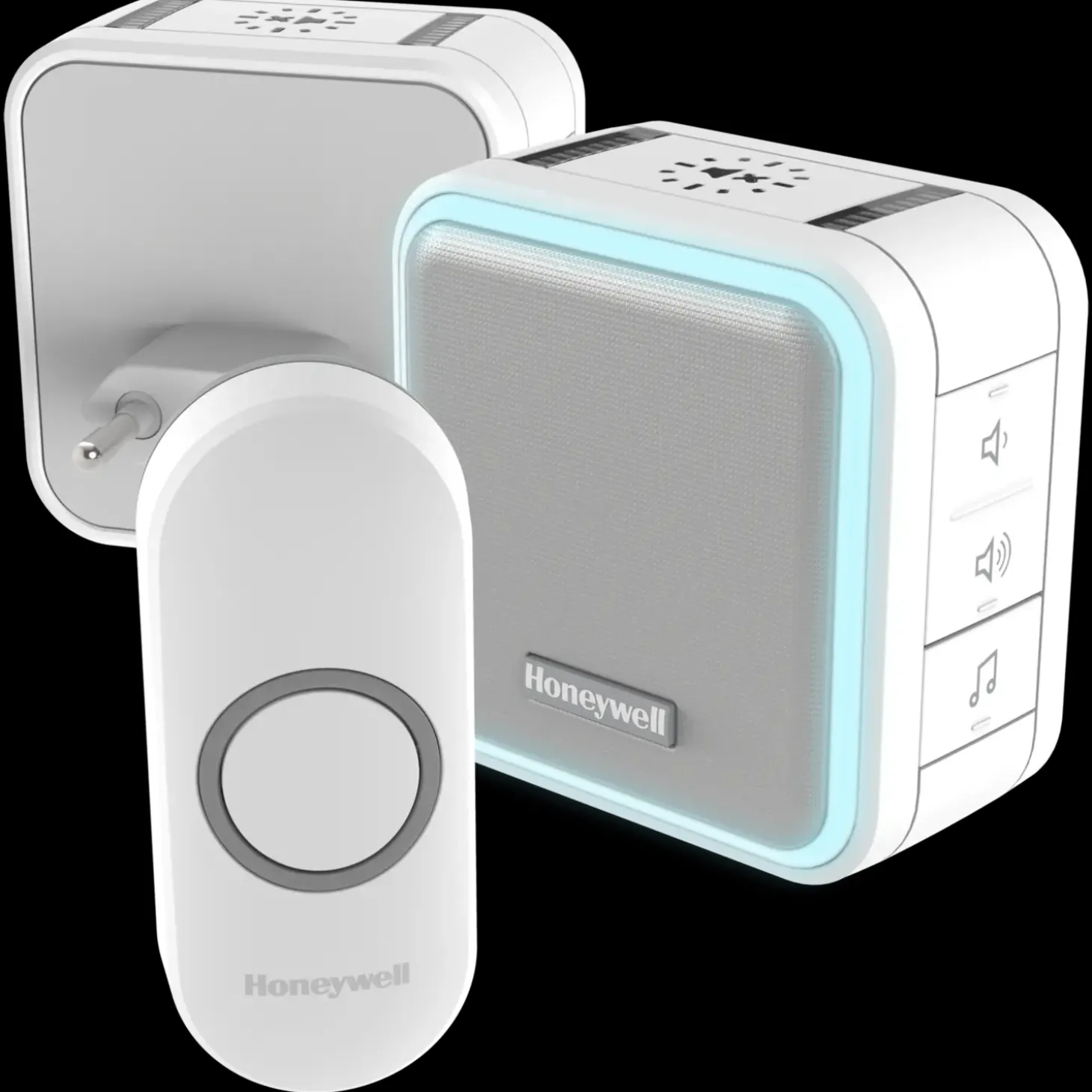 Honeywell hjem og have 2 dørklokker hvid