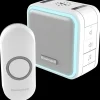 Honeywell trådløs dørklokke med 6 toner, 84 DB med halo hvid
