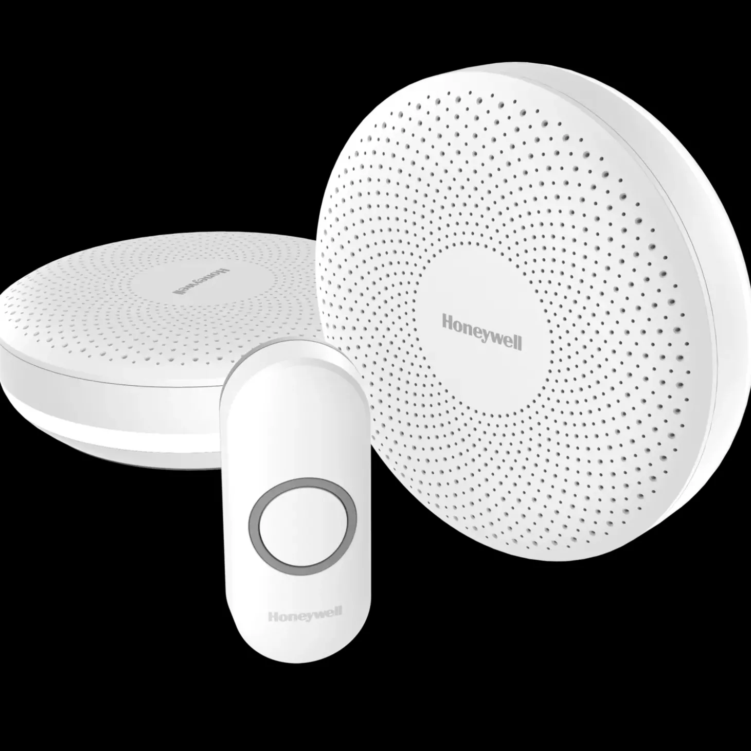 Honeywell trådløs dørklokke LED 150m hvid
