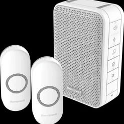 Honeywell trådløs dørklokke med 2 ringetryk hvid