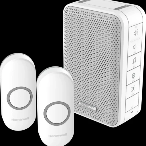 Honeywell trådløs dørklokke med 2 ringetryk hvid