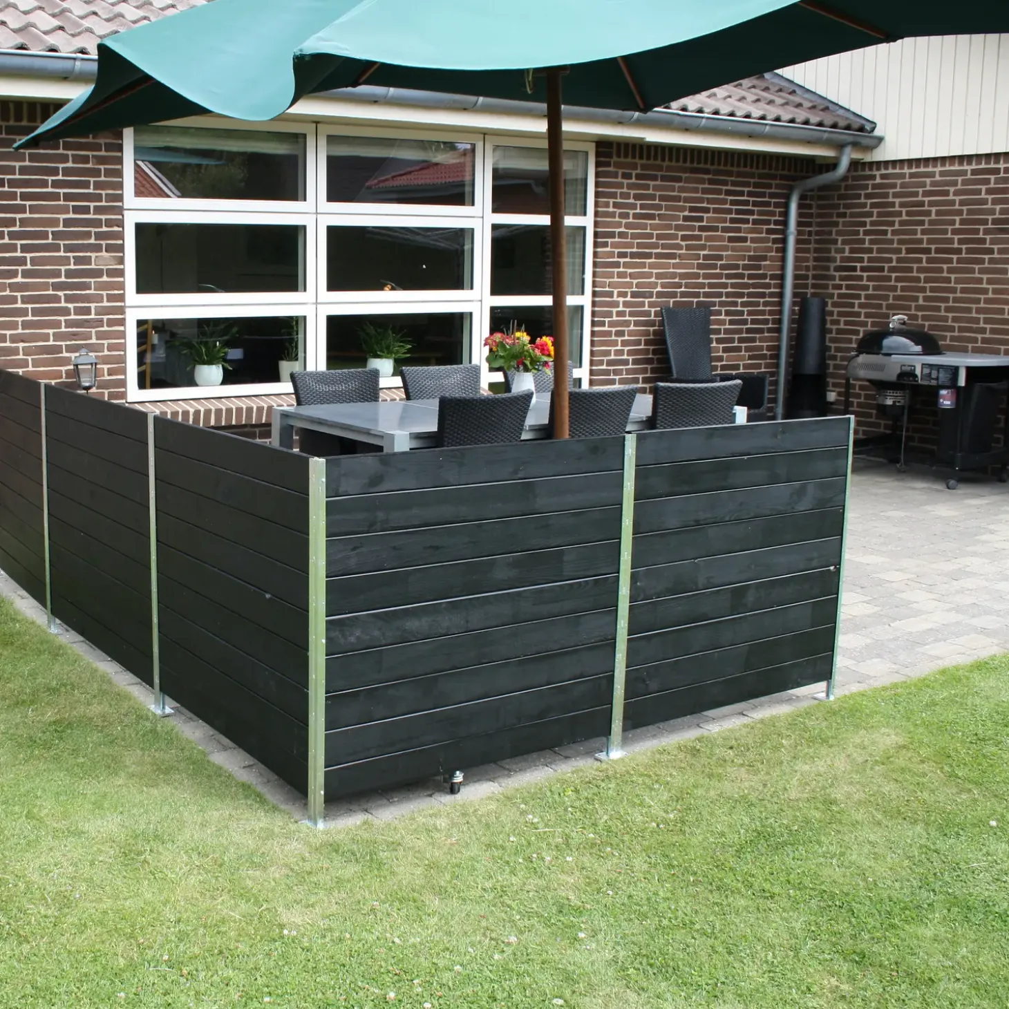 H-stolpe m/fod varmgalvaniseret 23 mm sporbredde