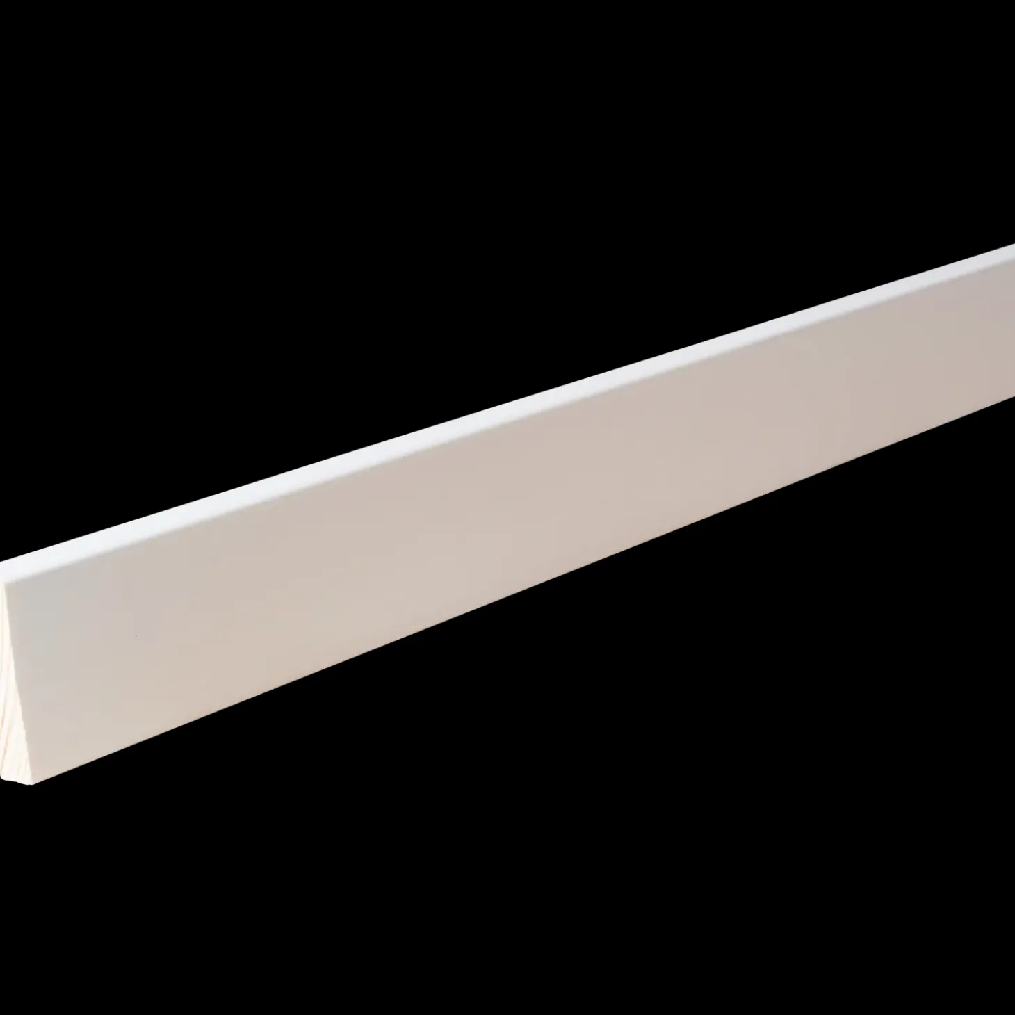 HT 39H fyr forkantliste 1 rund kant hvid 9x43x3000 mm