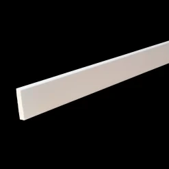 HT 38H fyr forkantliste 1 rund kant hvid 9x33x4450 mm