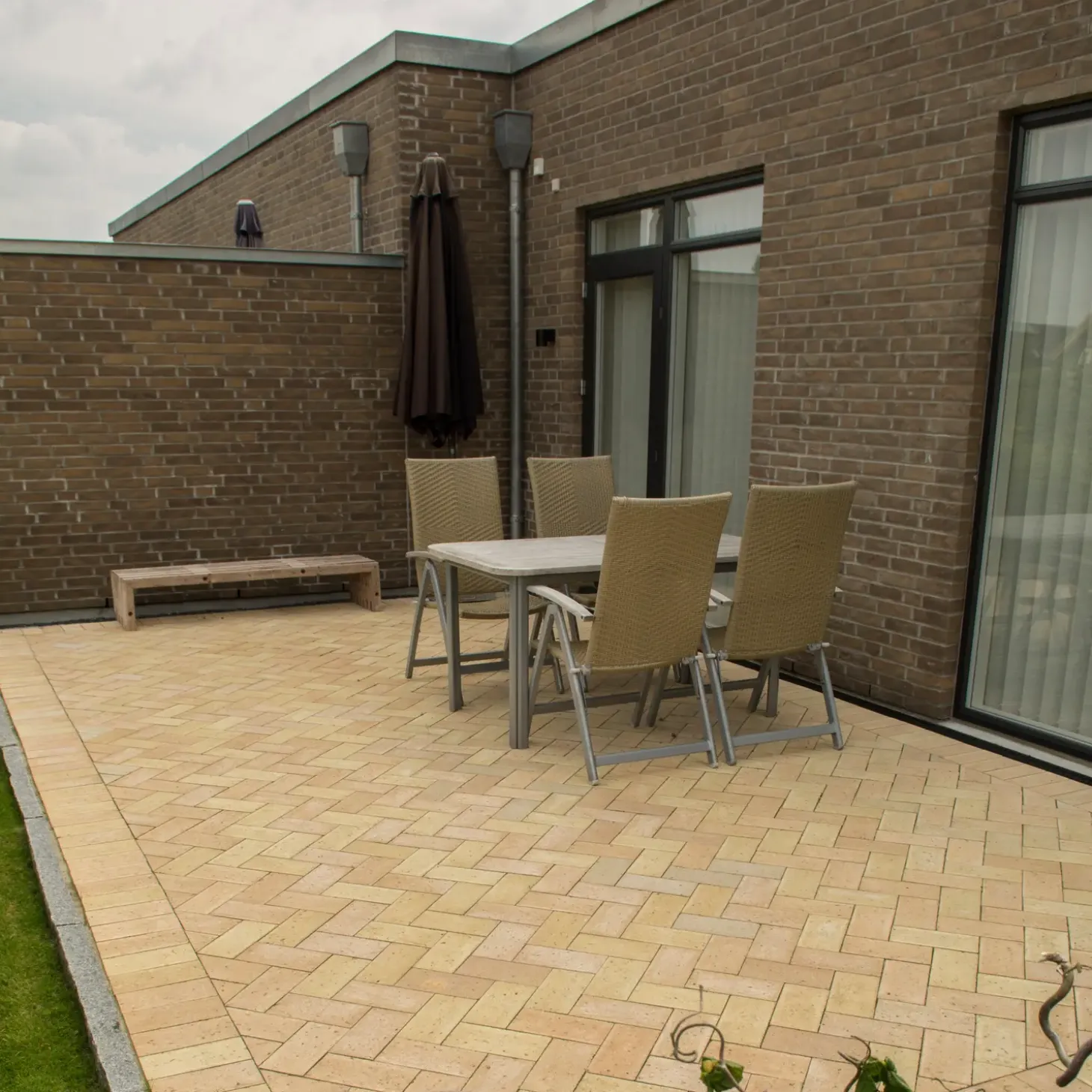 IBF Betonklinke M23, 11,5x23x6,5 cm gul teglmix