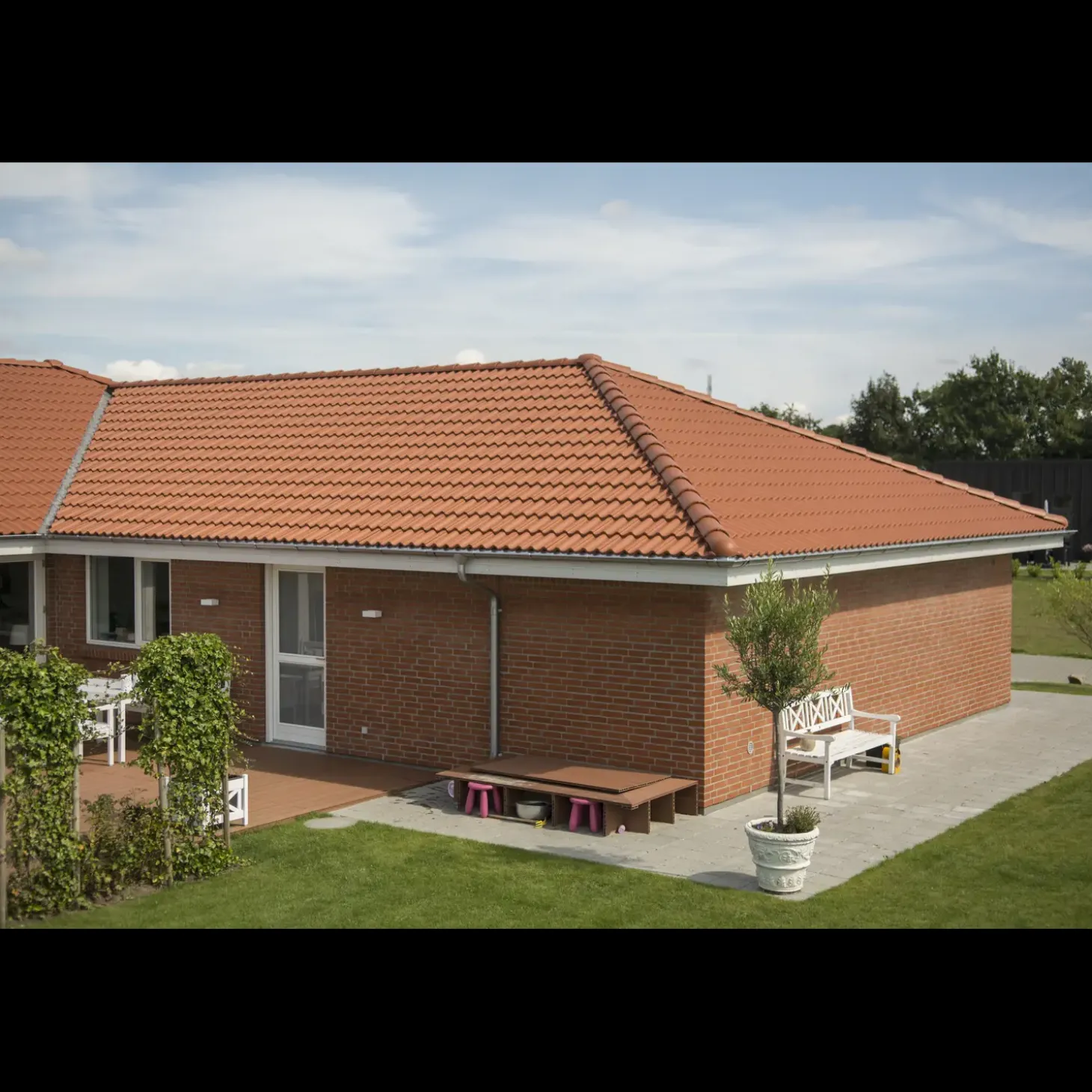 Ibf Dobbelt-S Normal Tagsten, 420X332 Mm, Teglrød.