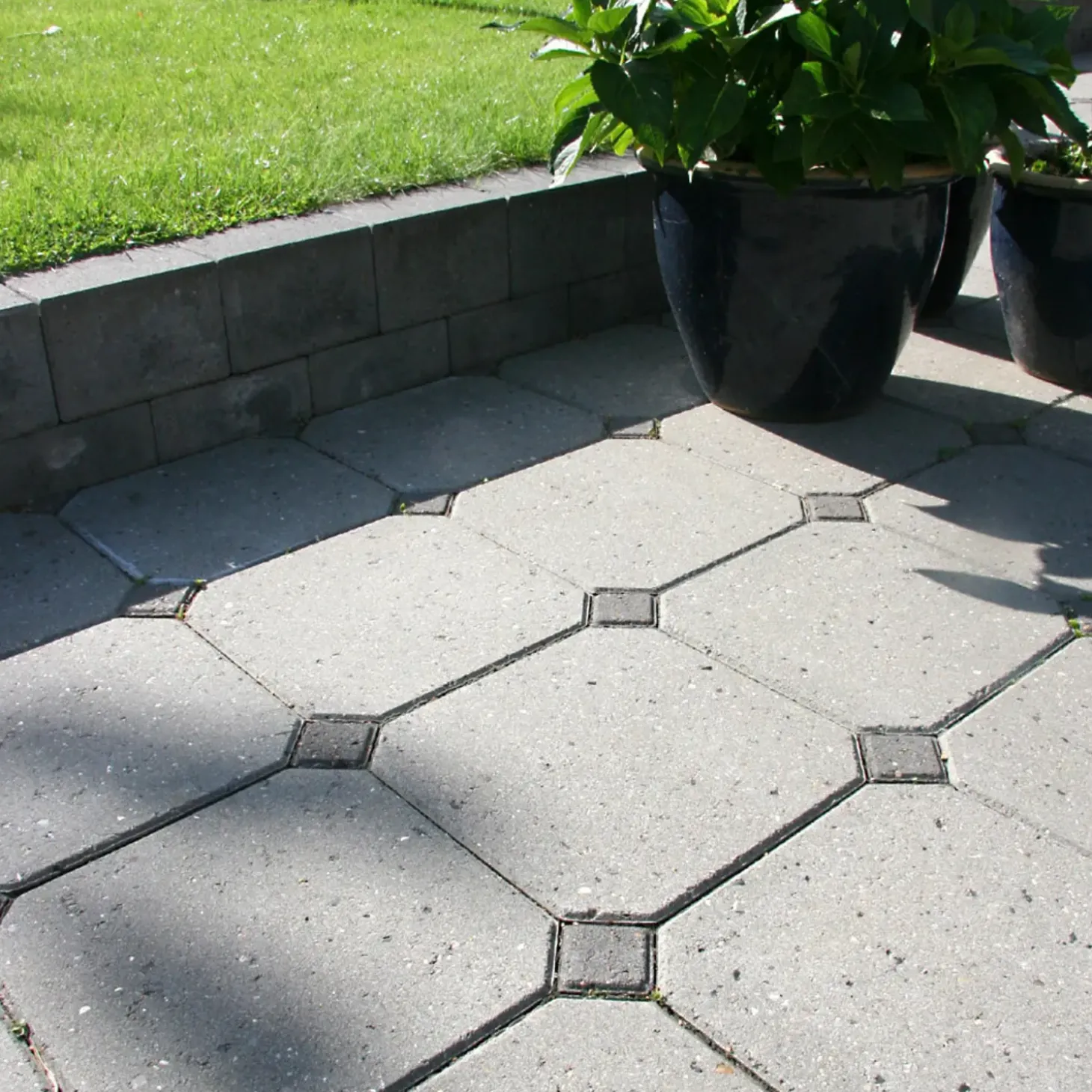 IBF Mini SquareLine® normalflise, 30x30x6 cm, grå