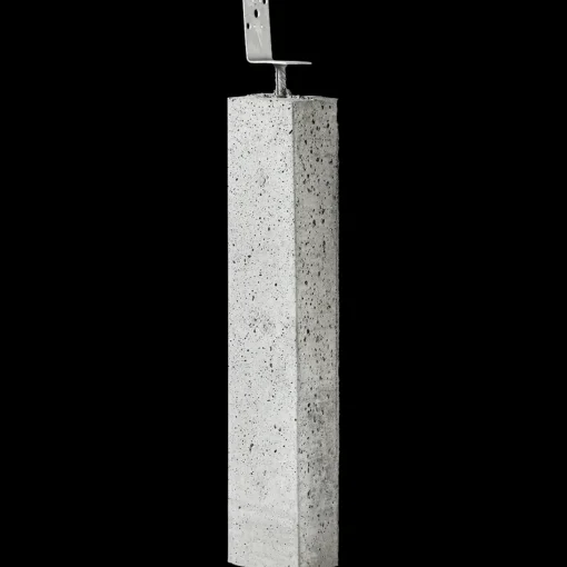 IBF stolpebæringer vinkel 12x15x80 cm grå