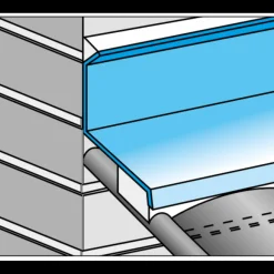 Icopal facadeinddækningsprofil 2C 1m