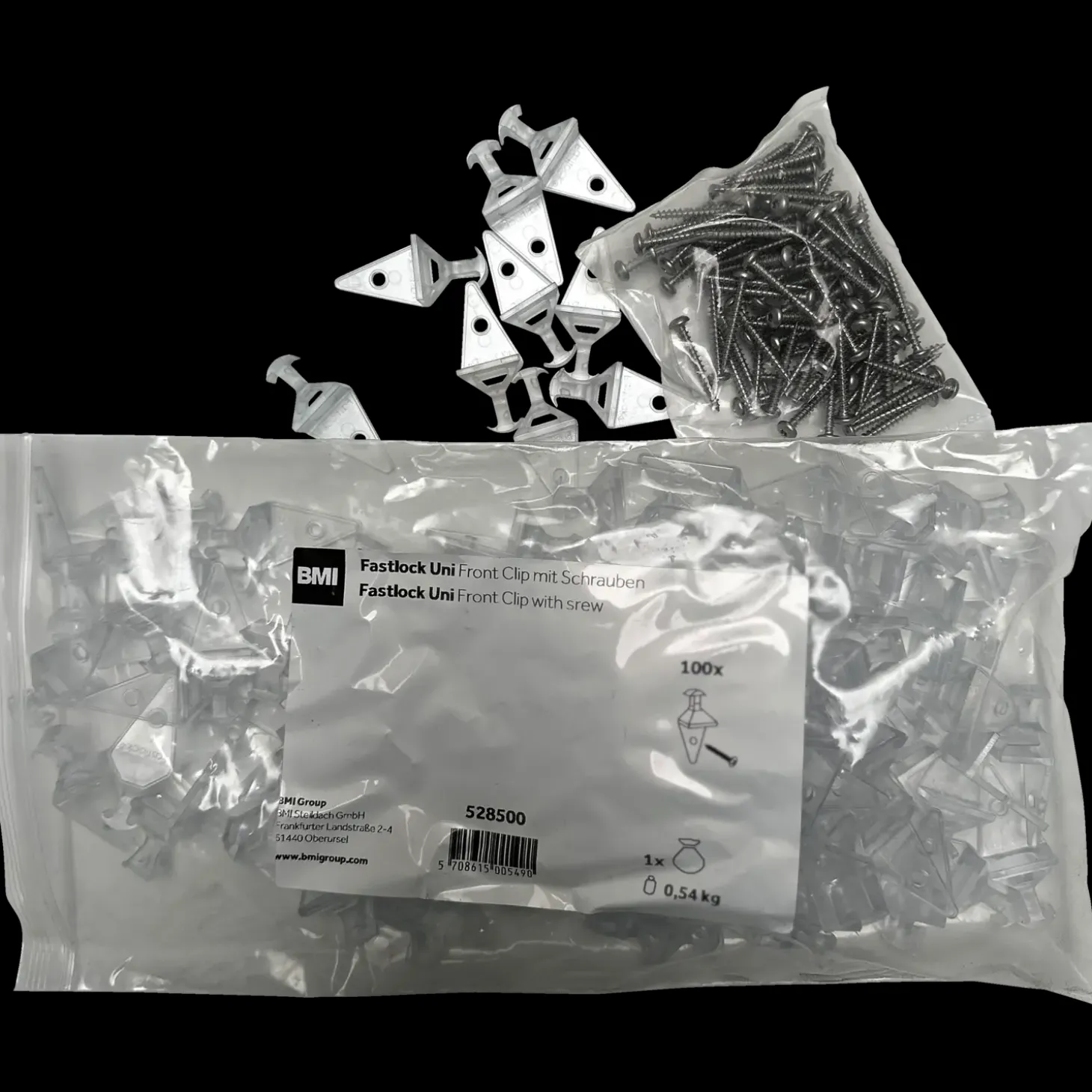 Icopal Fastlock Uni lægtebeslag/skruer 100 stk