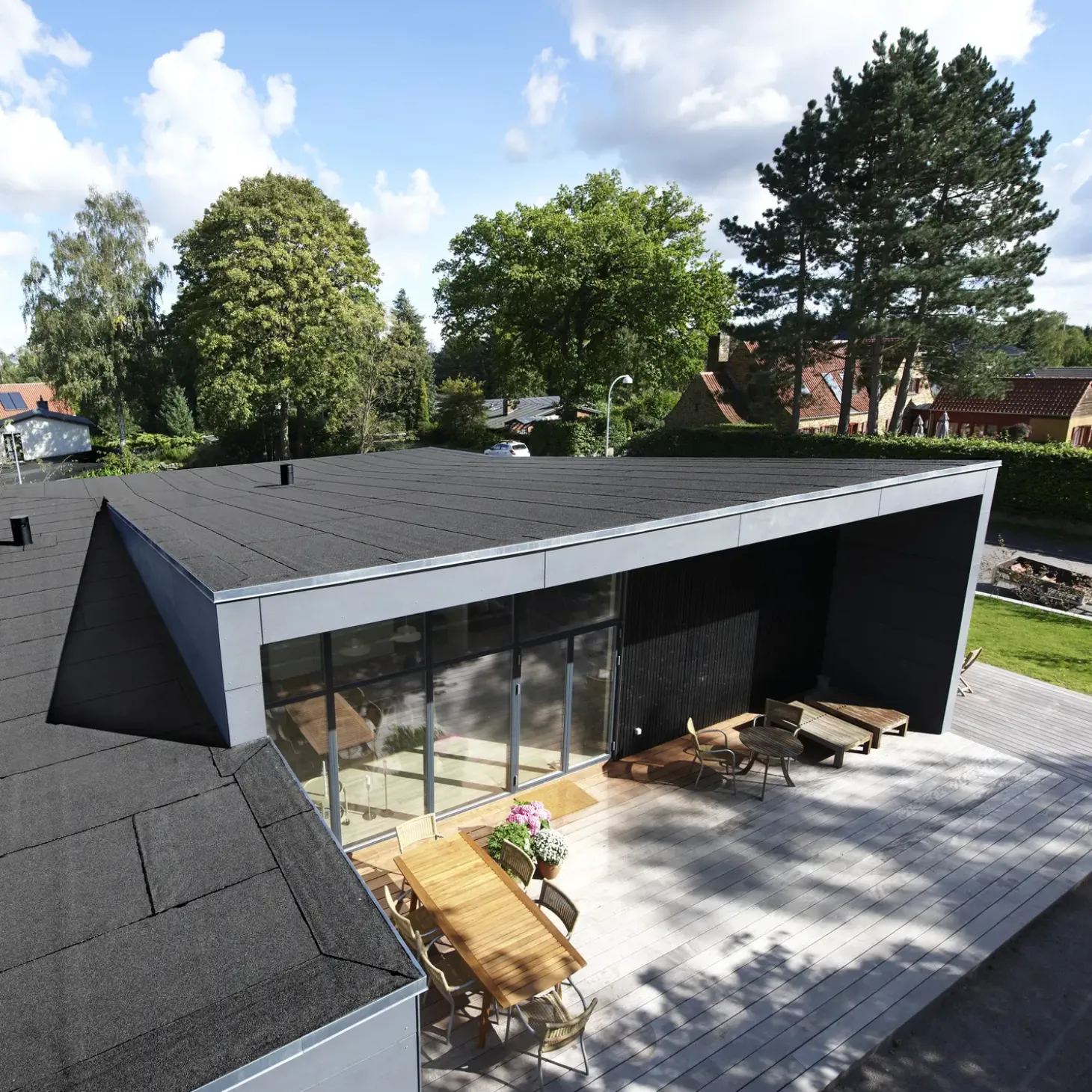 Icopal Top 500 P tagpap sort i rll á 1x5 m