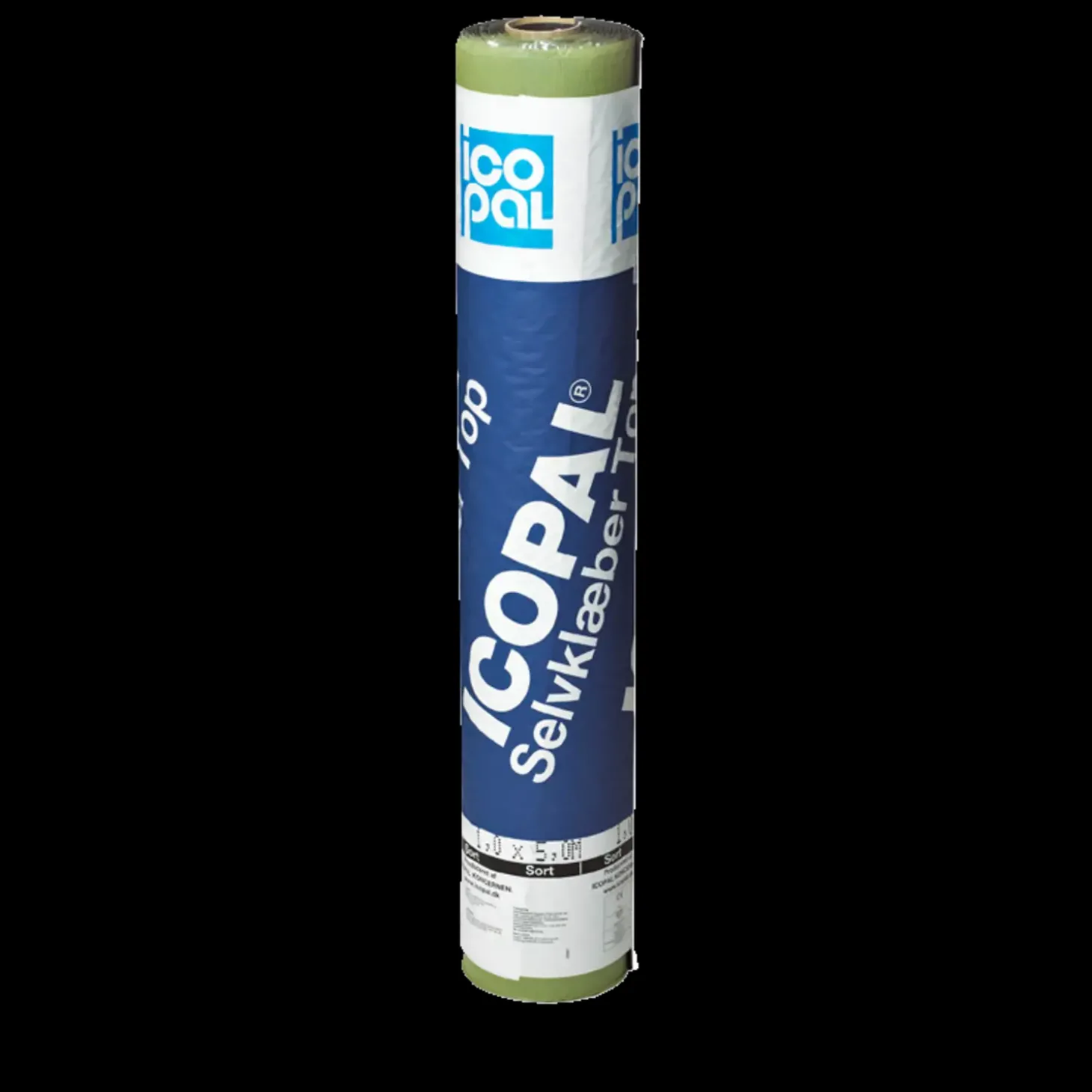 Icopal TOP selvklæber tagpap sort i rll. á 0,33x5 m