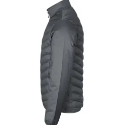 ID 0896 herre padded jakke stretch silver grey str. XL