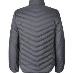 ID 0896 herre padded jakke stretch silver grey str. XL