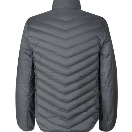 ID 0896 herre padded jakke stretch silver grey str. XL
