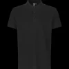 ID 0525 Stretch poloshirt sort str. 2XL