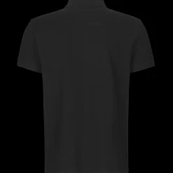 ID 0525 Stretch poloshirt sort str. 2XL