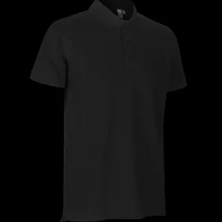 ID 0525 Stretch poloshirt sort str. 2XL