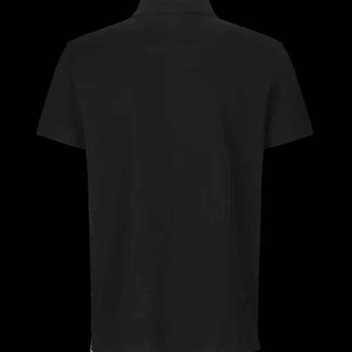 ID 0525 Stretch poloshirt sort str. 2XL