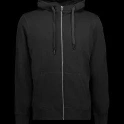 ID Core herre hoodie med lynlås sort str. 2XL