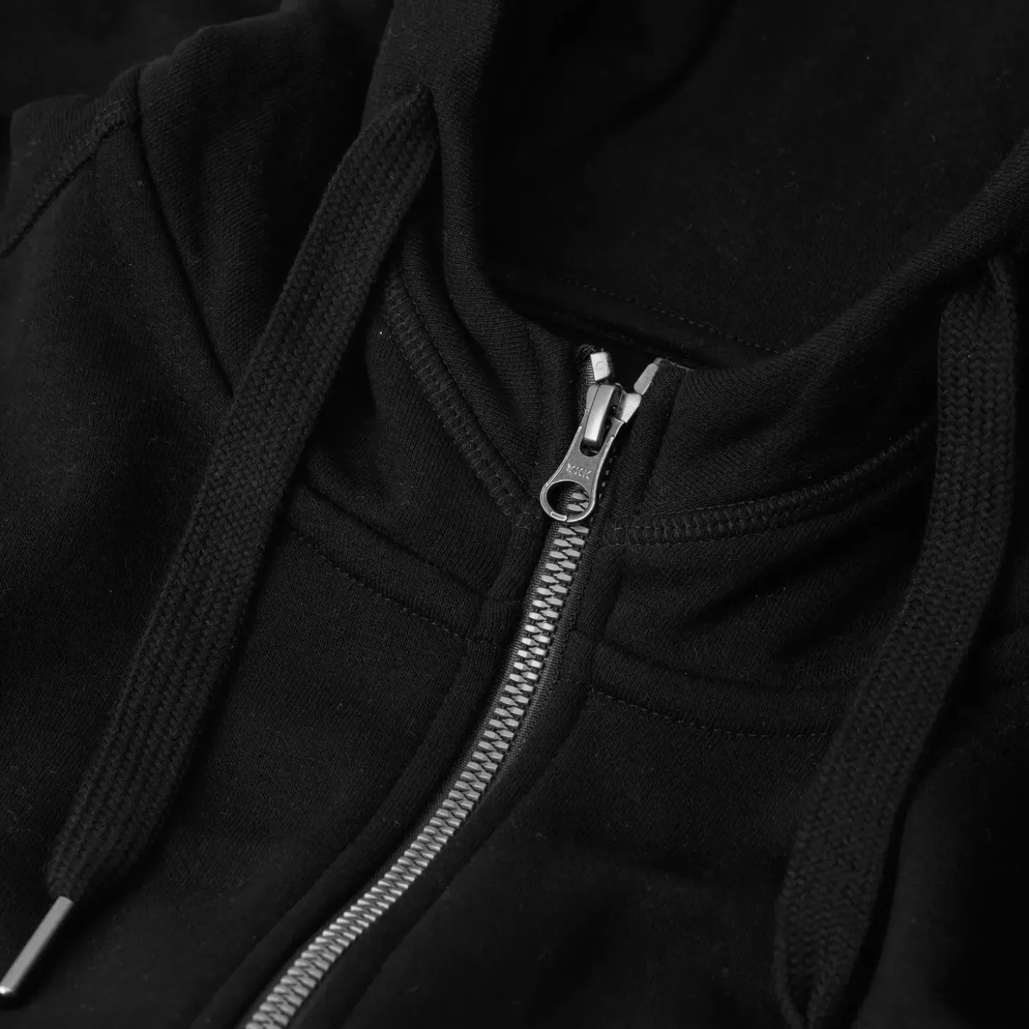 ID Core herre hoodie med lynlås sort str. 2XL