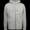 ID Core herre hoodie med lynlås grå melange str. XL