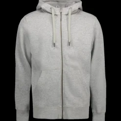 ID Core herre hoodie med lynlås grå melange str. XL