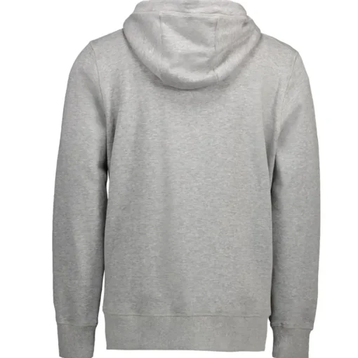 ID Core herre hoodie med lynlås grå melange str. XL