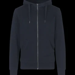 ID Core herre hoodie med lynlås navy str. 2XL