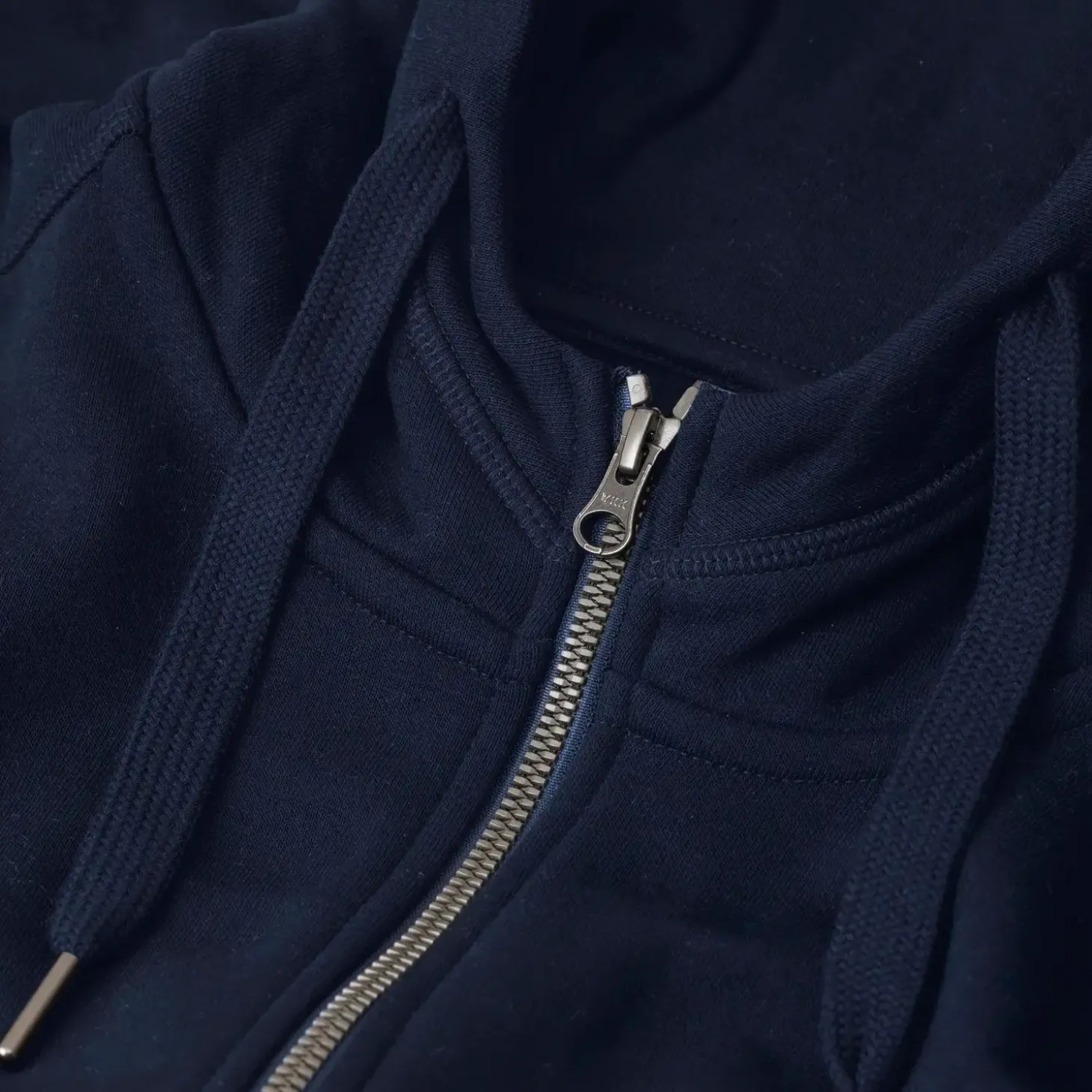ID Core herre hoodie med lynlås navy str. 2XL