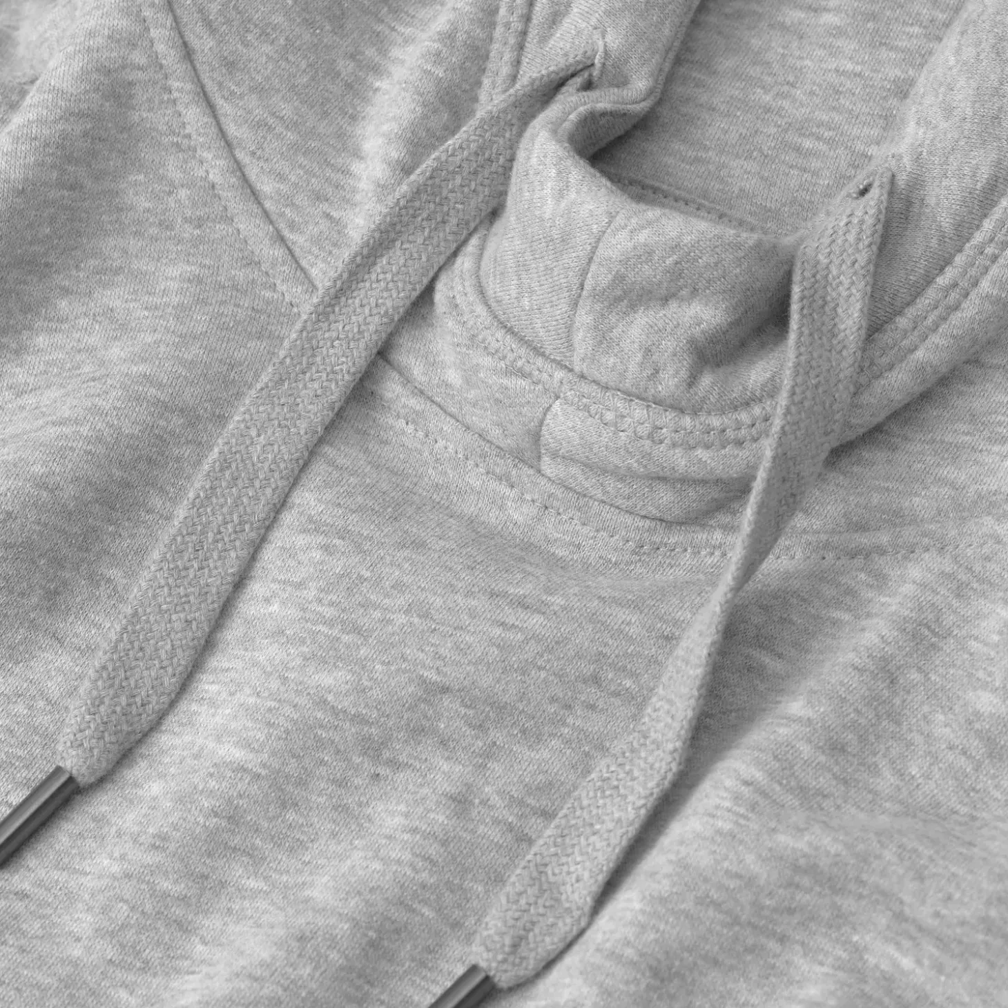 ID Core herre hættetrøje grå melange str. 2XL