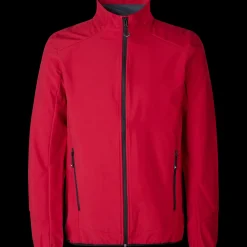 ID Core herre softshell jakke rød str. L