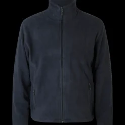 ID herre mikrofleece cardigan navy str. M