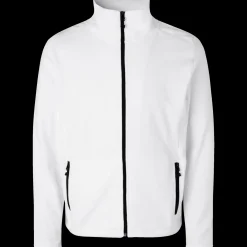 ID herre mikrofleece cardigan hvid str. L