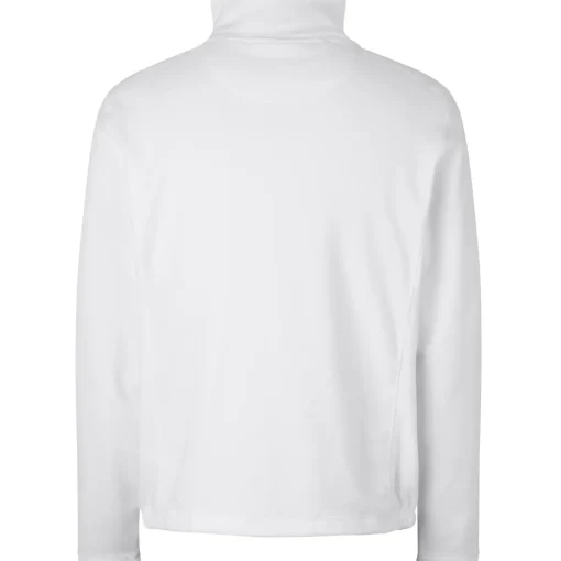 ID herre mikrofleece cardigan hvid str. L