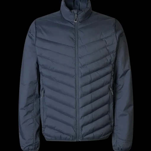 ID herre padded jakke stretch navy str. L